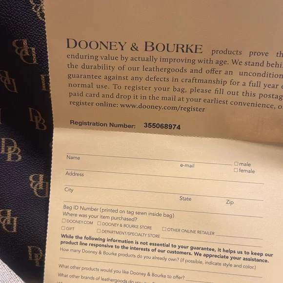 NWT Dooney and Bourke Brown Tmoro Gretta Weekender Bag - Picture 5 of 8